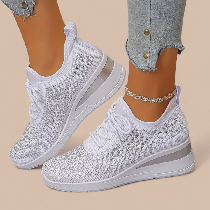 Elise de Paris| Olivia – Baskets Orthopédiques Élégantes et Étincelantes