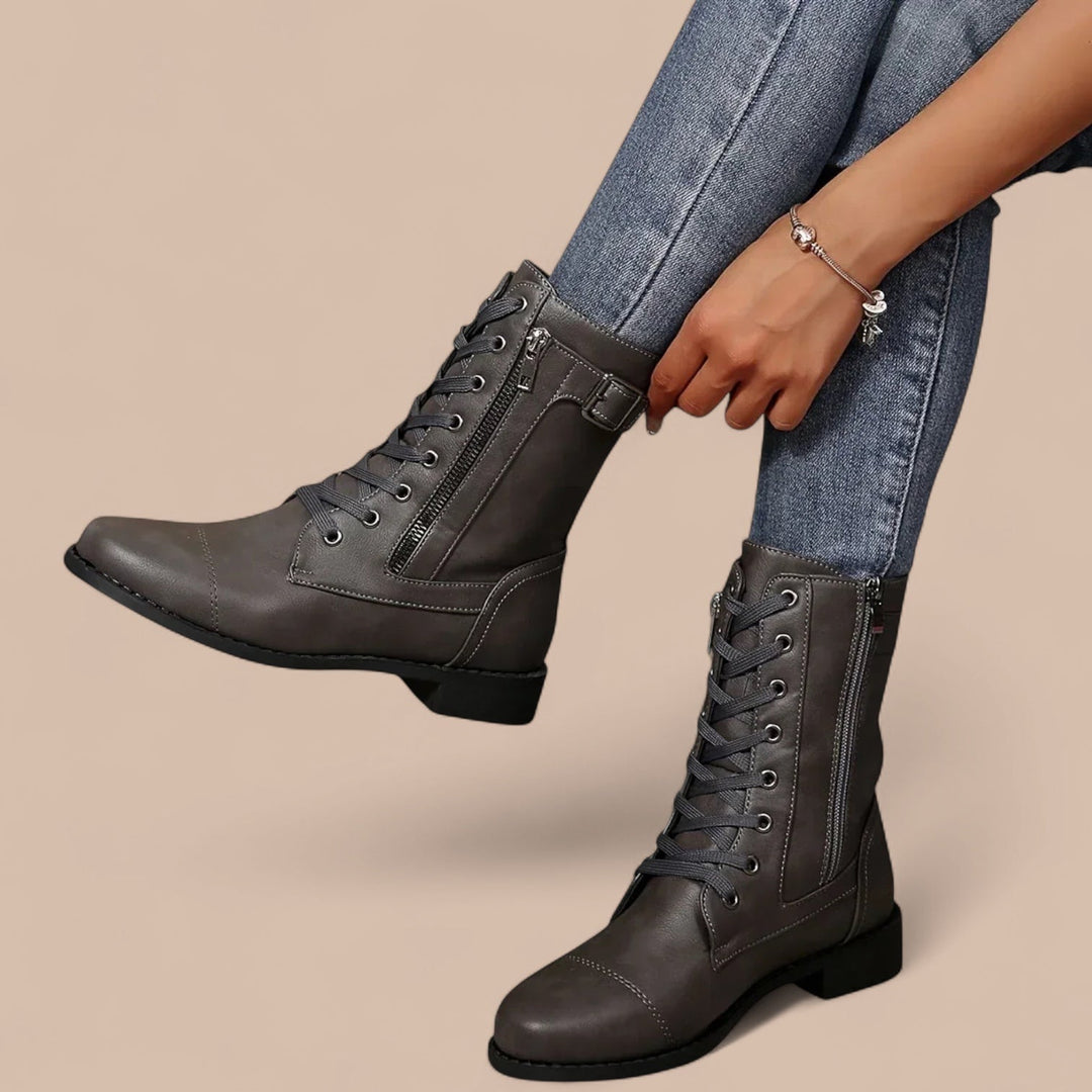 Elise de Paris| Bottes en Cuir Ainsworth
