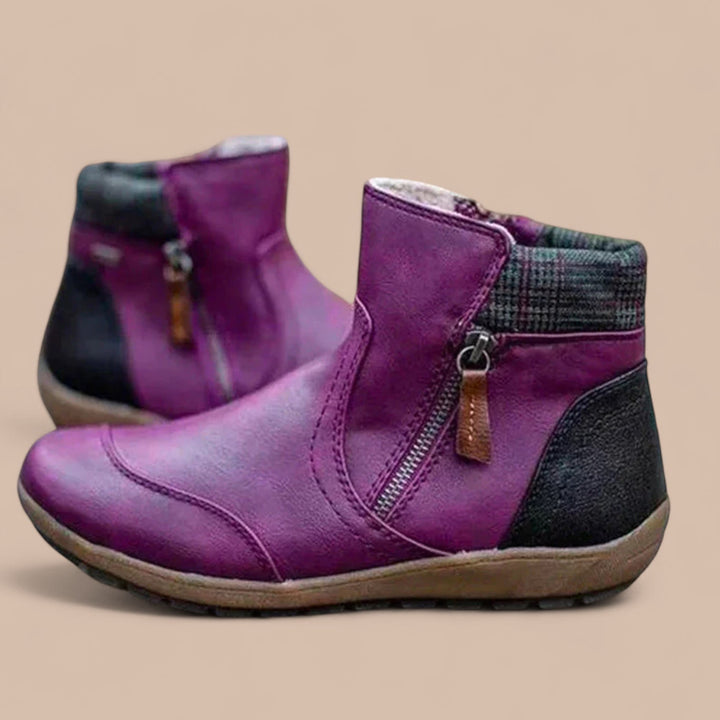 Elise de Paris| Bottes Orthopédiques Imperméables avec Fermeture Éclair Premium