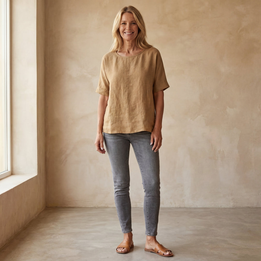 Elise de Paris | T-shirt Coton-Lin