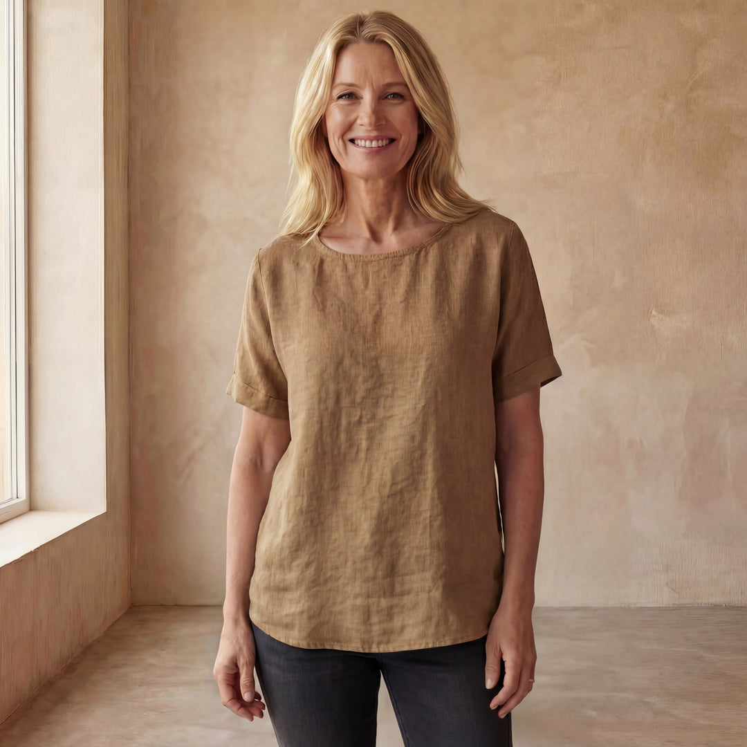 Elise de Paris | T-shirt Coton-Lin