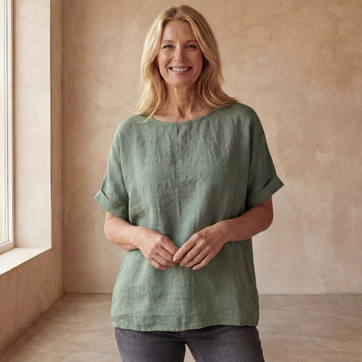 Elise de Paris | T-shirt Coton-Lin