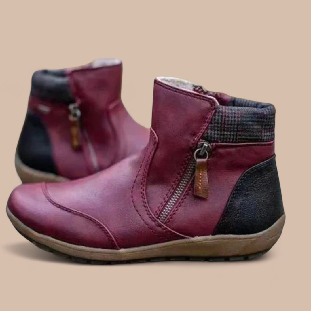 Elise de Paris| Bottes Orthopédiques Imperméables avec Fermeture Éclair Premium
