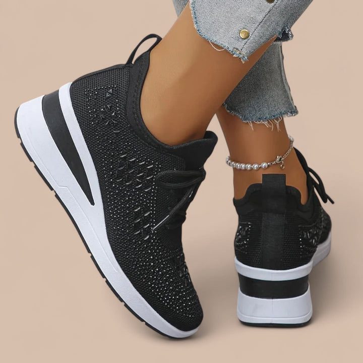 Elise de Paris| Olivia – Baskets Orthopédiques Élégantes et Étincelantes