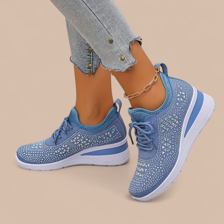 Elise de Paris| Olivia – Baskets Orthopédiques Élégantes et Étincelantes