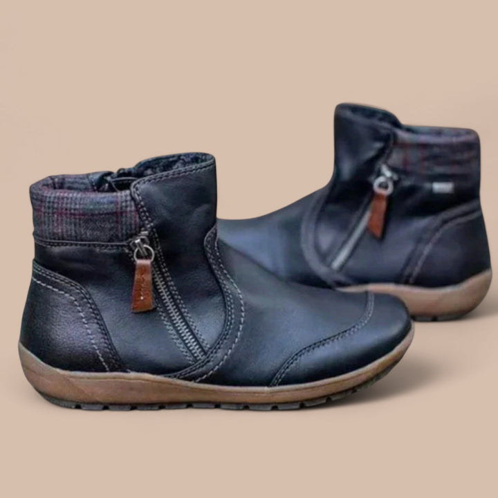 Elise de Paris| Bottes Orthopédiques Imperméables avec Fermeture Éclair Premium