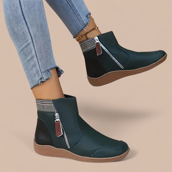 Elise de Paris| Bottes Orthopédiques Imperméables avec Fermeture Éclair Premium