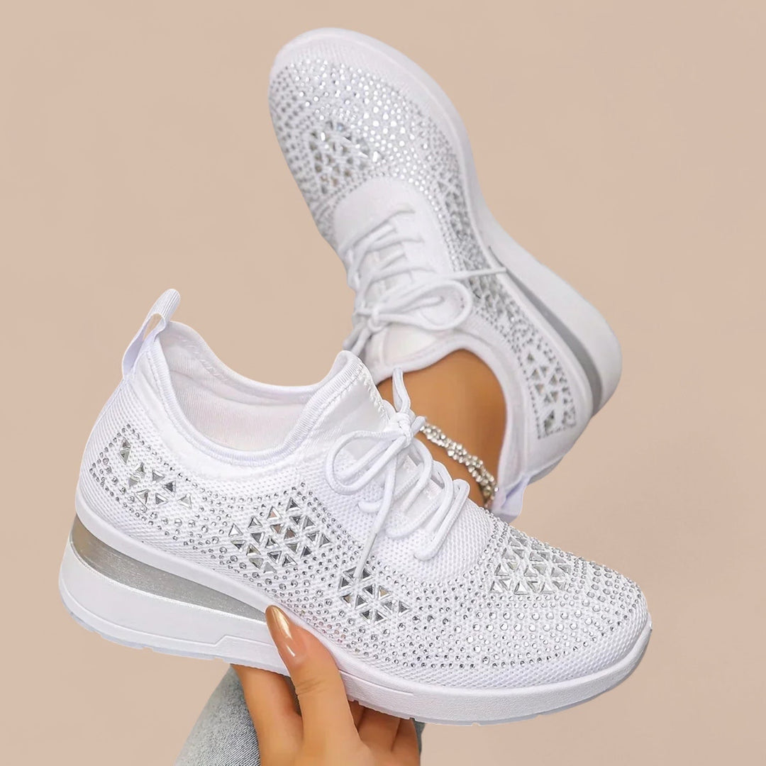 Elise de Paris| Olivia – Baskets Orthopédiques Élégantes et Étincelantes