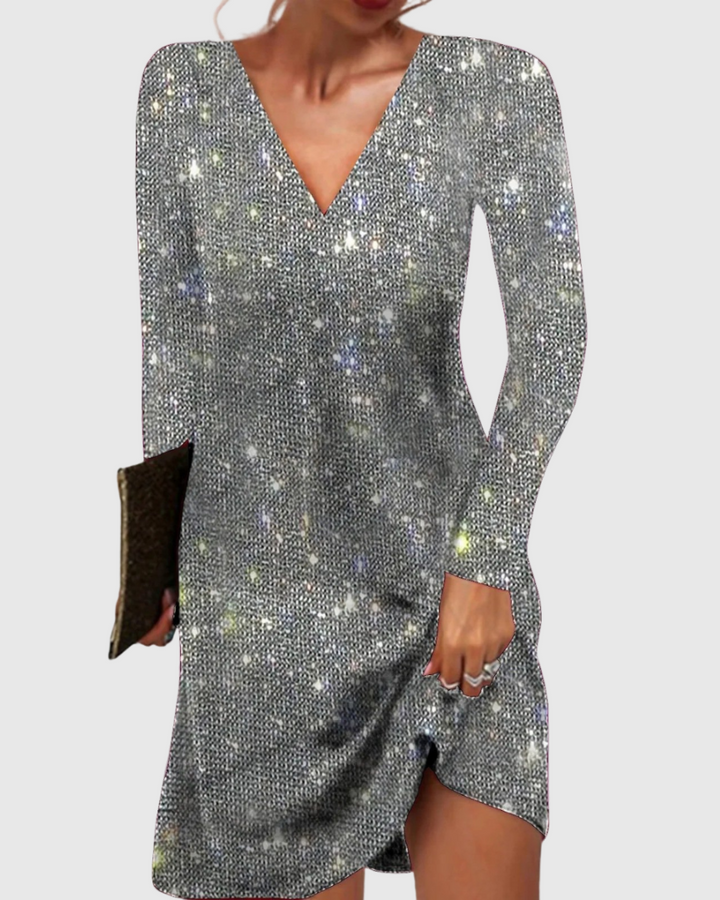 Elise de Paris| Élégante Robe à Paillettes Femme pour Soirée et Événements Spéciaux
