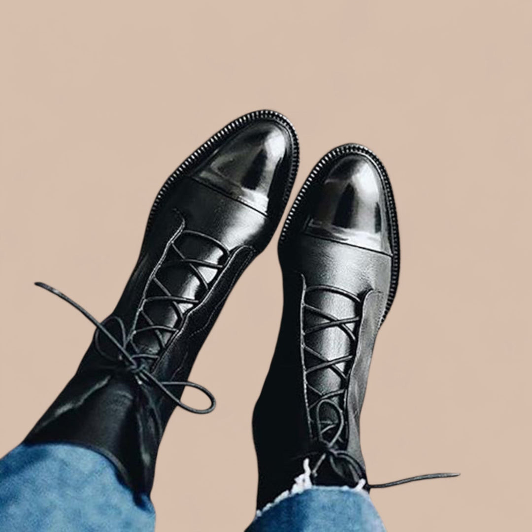 Elise de Paris | Bottes à Talons au Look Vintage