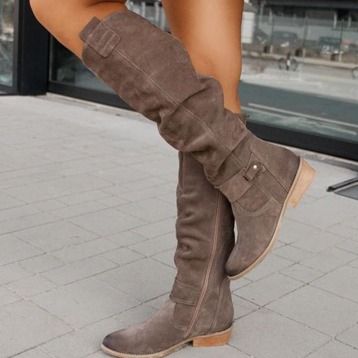 Zavira | Bottes élégantes et chaudes en daim pour femmes