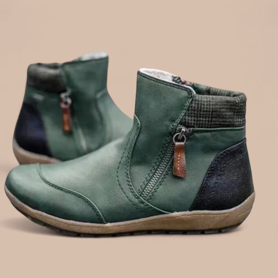 Elise de Paris| Bottes Orthopédiques Imperméables avec Fermeture Éclair Premium