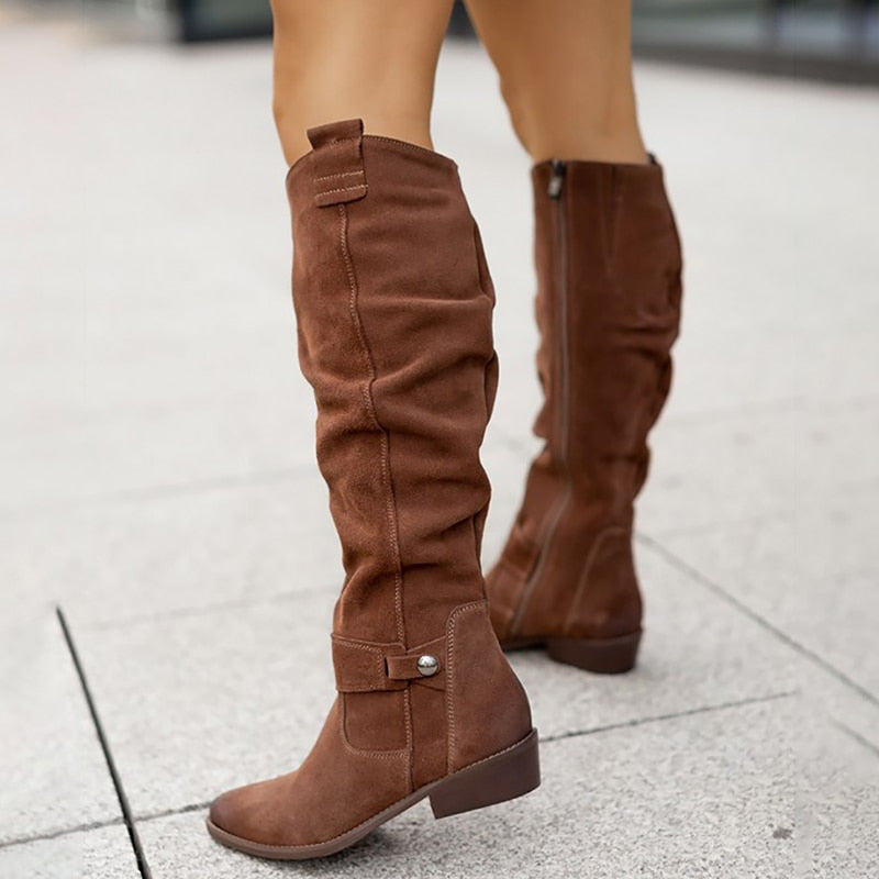 Zavira | Bottes élégantes et chaudes en daim pour femmes