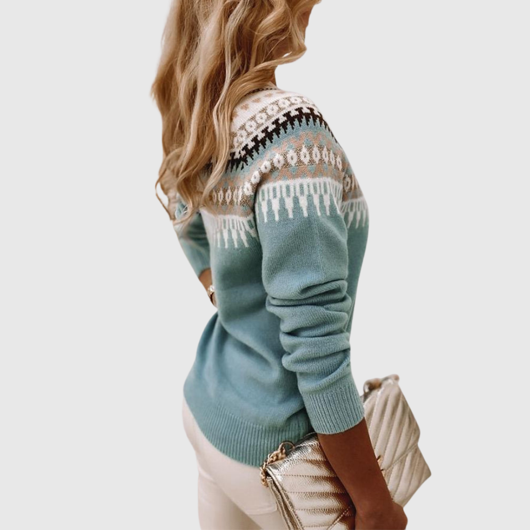 Elise de Paris | Pull Femme Tricoté Élégant et Confortable pour Style Polyvalent