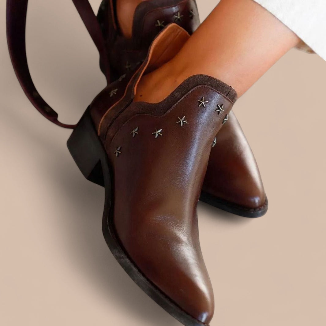 Elise de Paris | Bottes Western Avec Clous