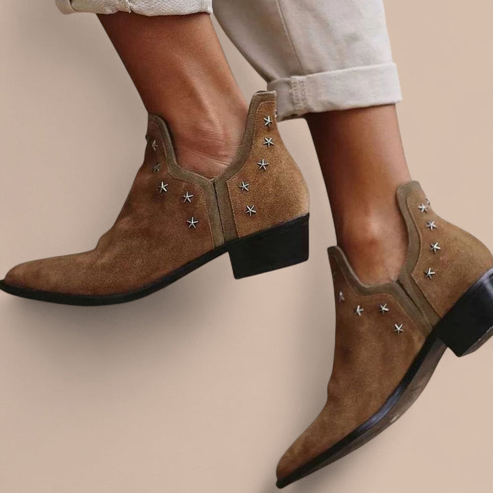 Elise de Paris | Bottes Western Avec Clous