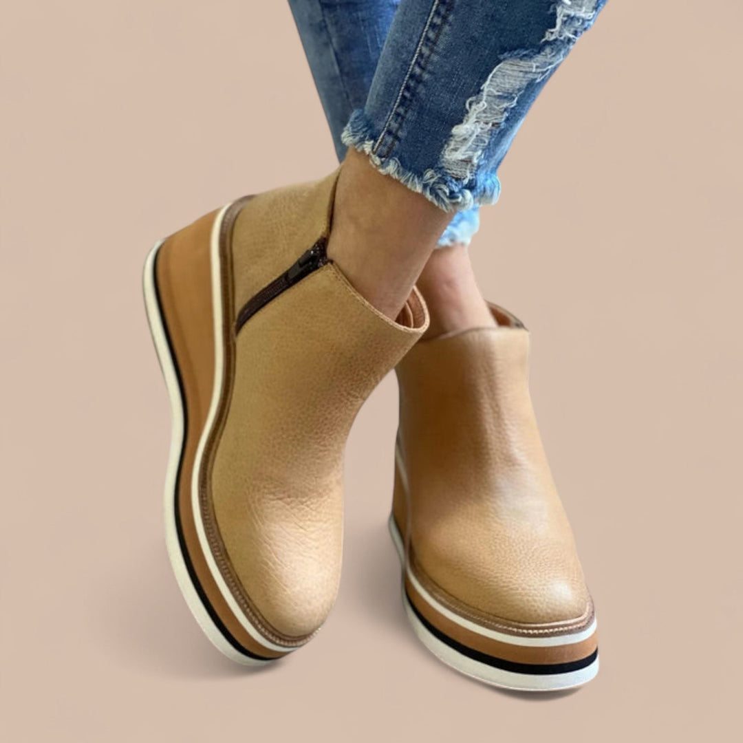 Elise de Paris | Bottines à Talon Wedge Décontractées