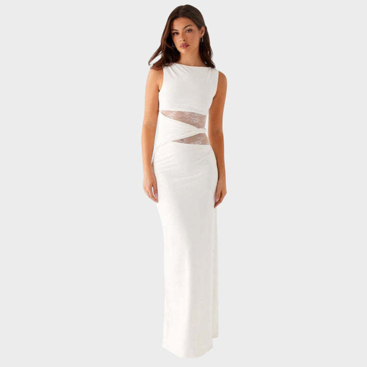 Elise de Paris| Robe Longue Élégante Femme en Dentelle