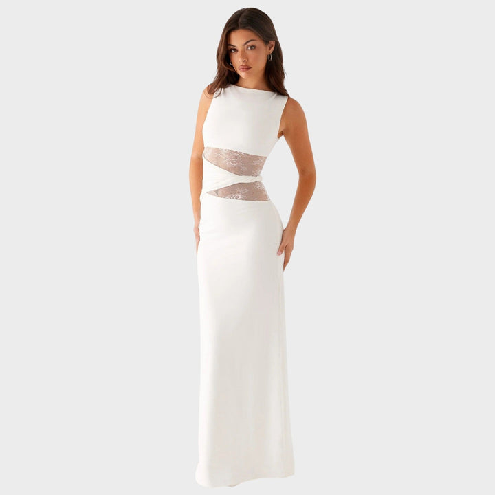 Elise de Paris| Robe Longue Élégante Femme en Dentelle