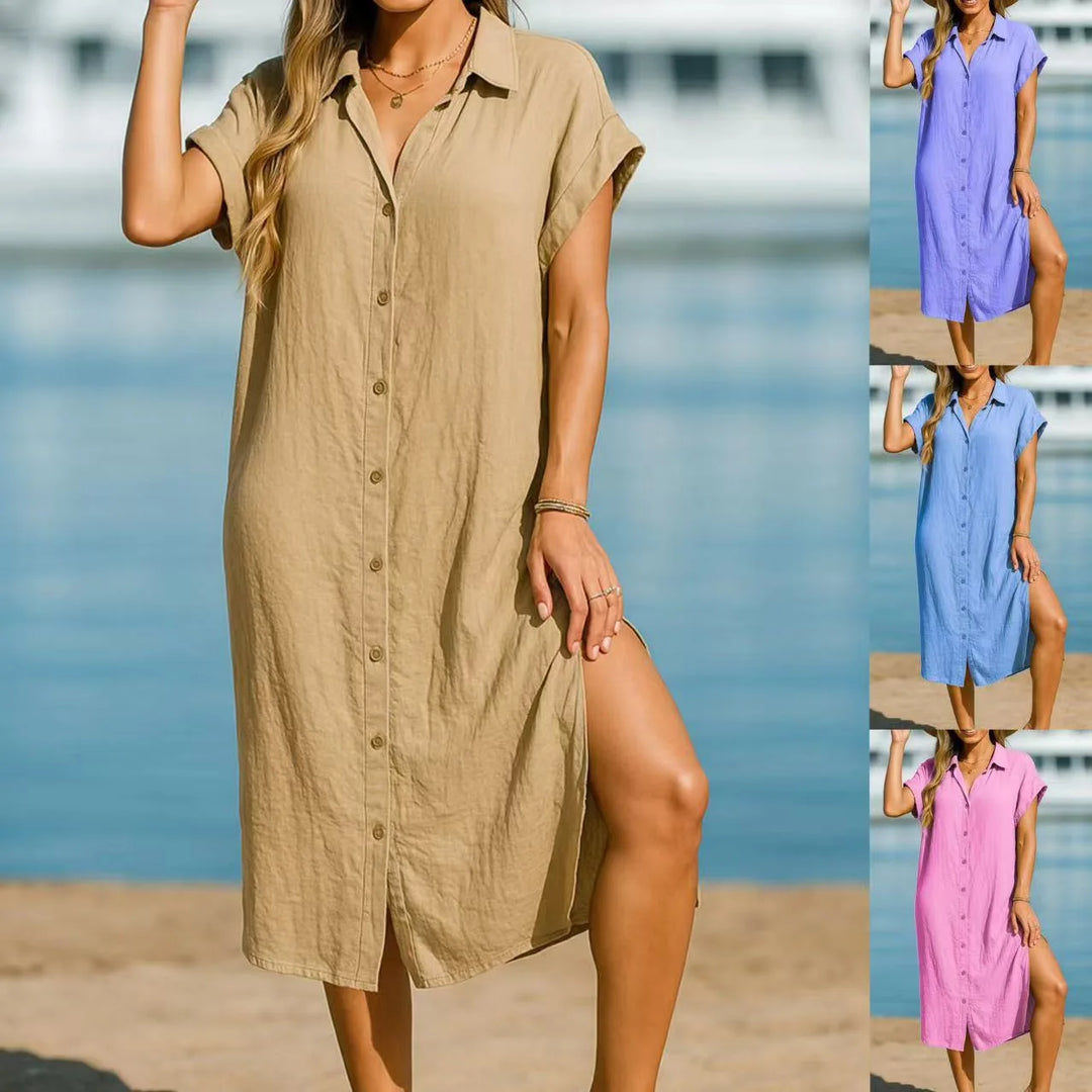 Elise de Paris | Robe Lin Fluide