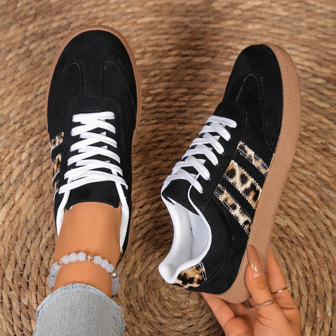 Elise de Paris | Baskets Casual Léopard