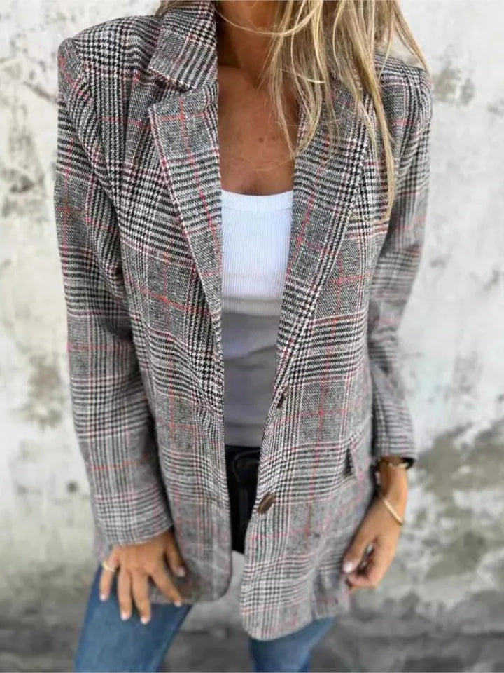 Elise de Paris | Blazer Écossais