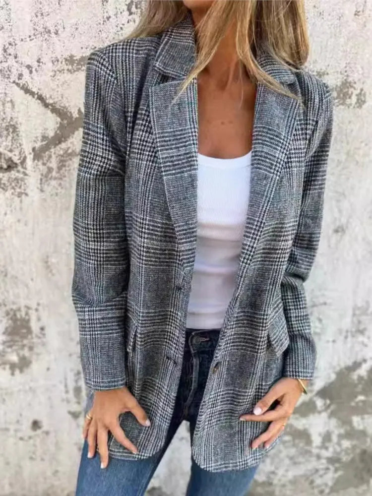 Elise de Paris | Blazer Écossais