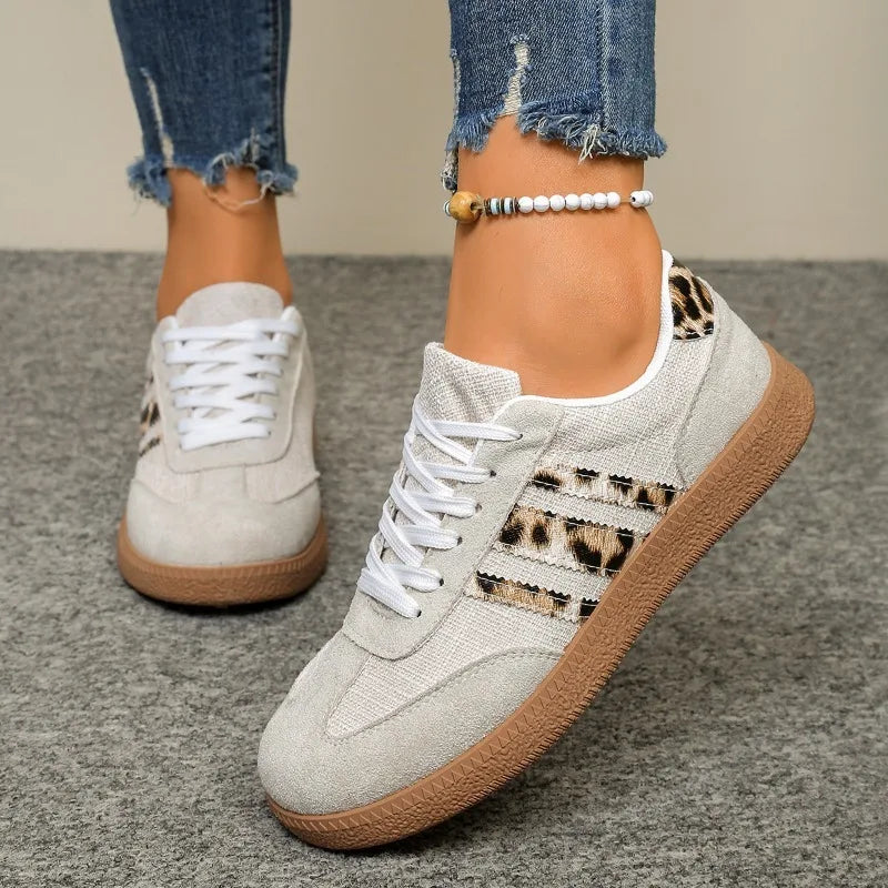 Elise de Paris | Baskets Casual Léopard