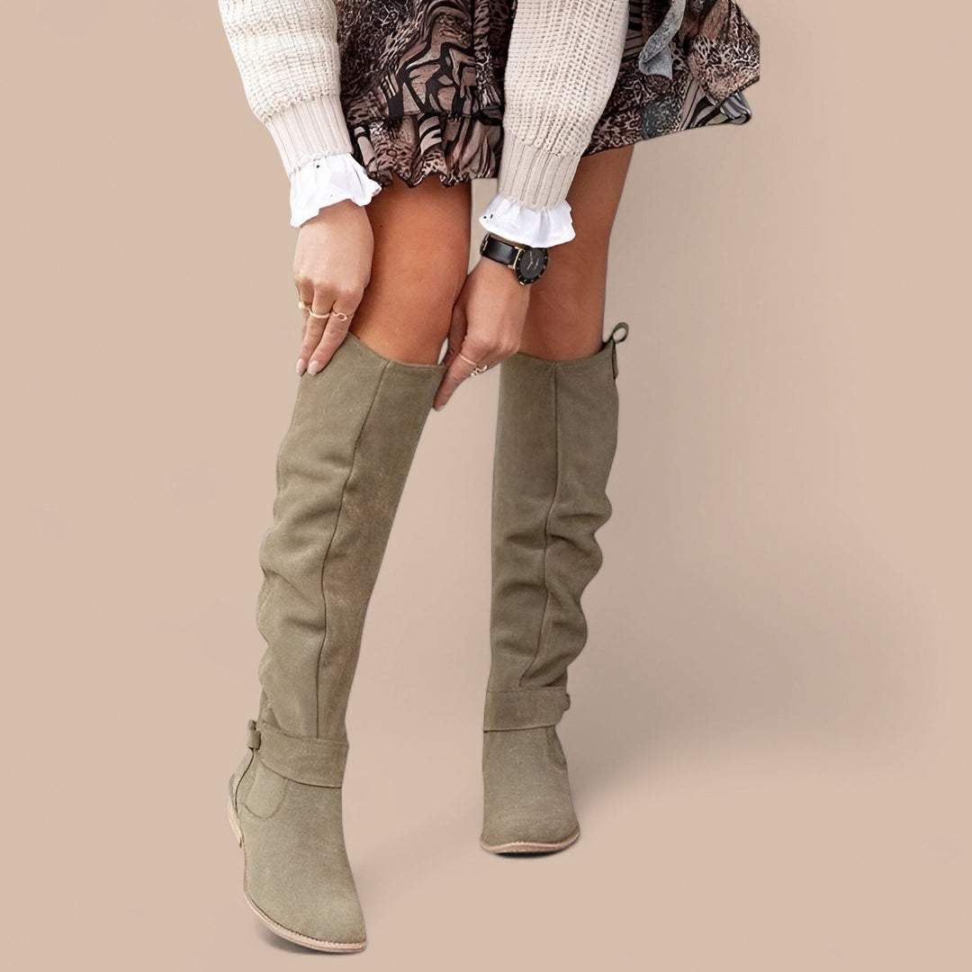 Bottes élégantes jusqu'au genou Valerie I Elise de Paris