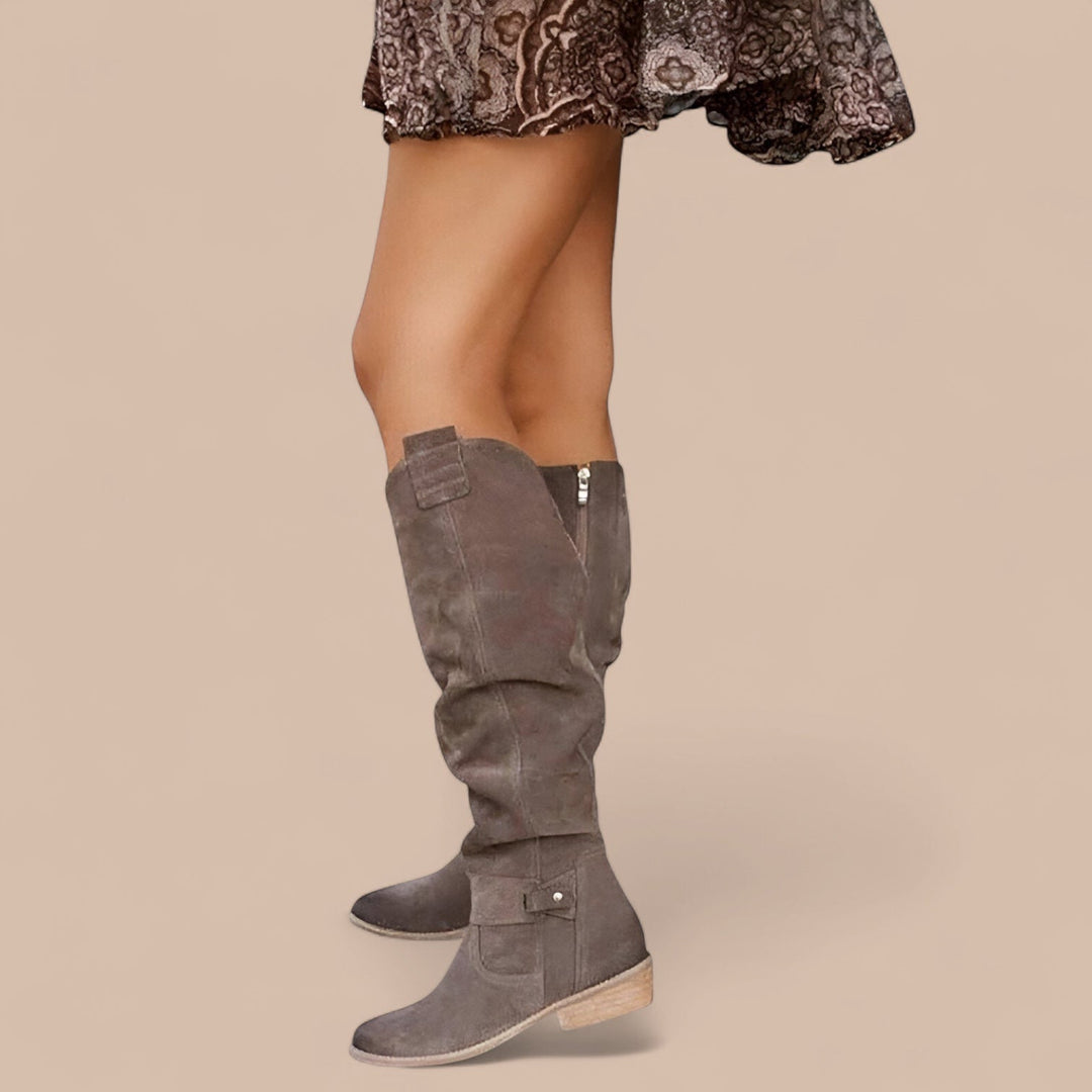 Elise de Paris| Bottes élégantes jusqu'au genou Amanda