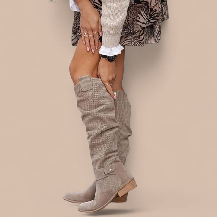 Elise de Paris| Bottes élégantes hautes Sarah