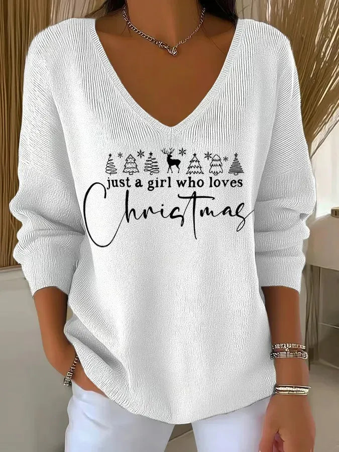 Elise de Paris | T-Shirt Noël Femme Doux et Confortable avec Col Montant