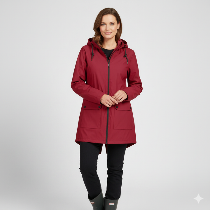 Elise de Paris | Veste Femme Imperméable et Chaude avec Capuche Réglable