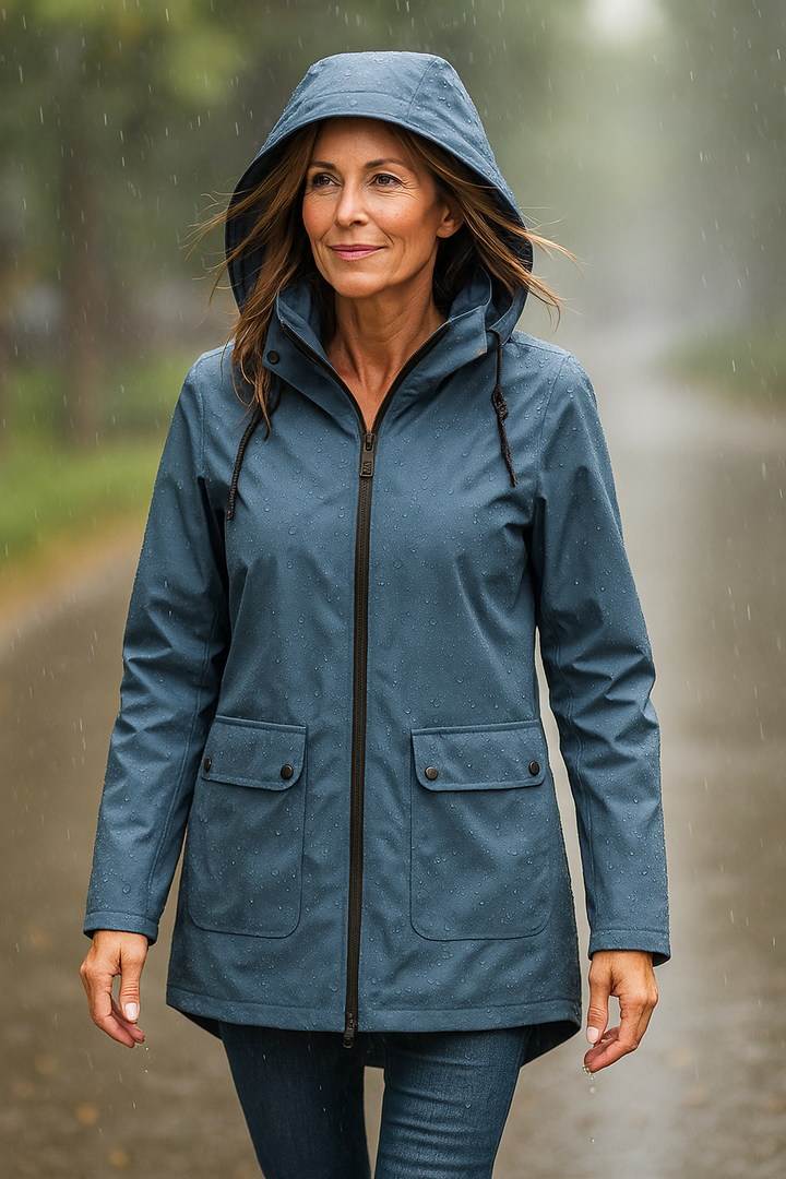 Elise de Paris | Veste Femme Imperméable et Chaude avec Capuche Réglable