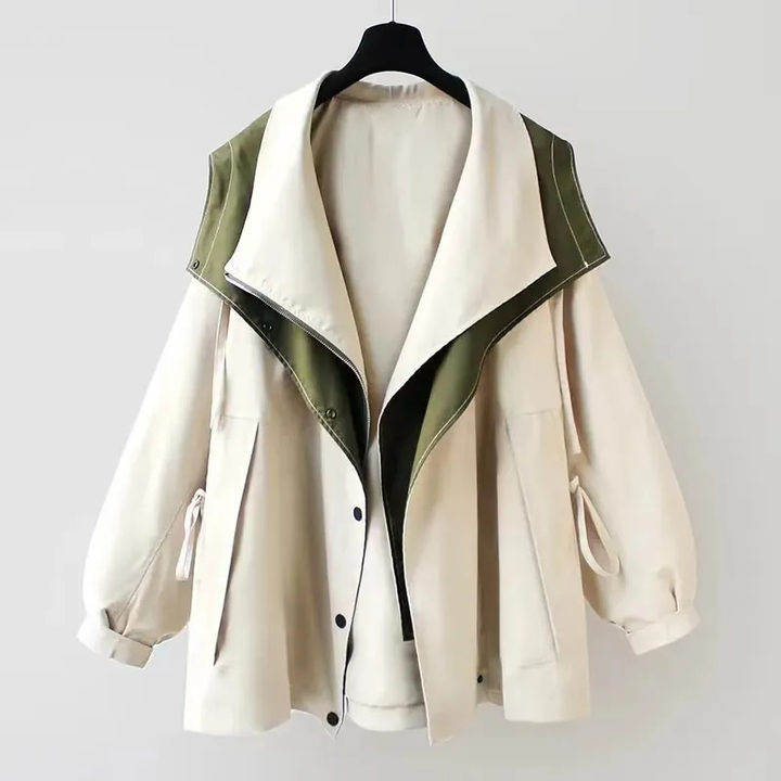 Elise de Paris | Veste Imperméable Femme Légère avec Taille Réglable et Protection Contre le Vent