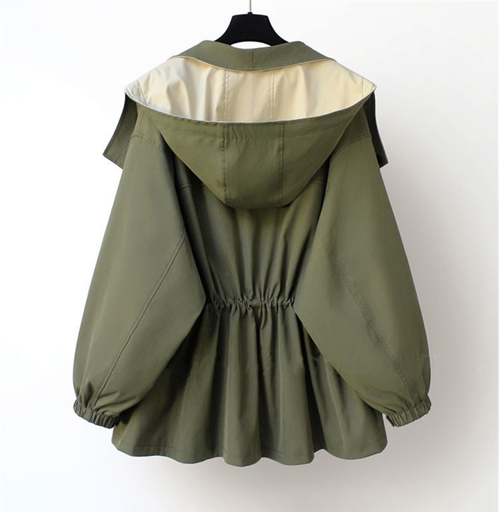 Elise de Paris | Veste Imperméable Femme Légère avec Taille Réglable et Protection Contre le Vent