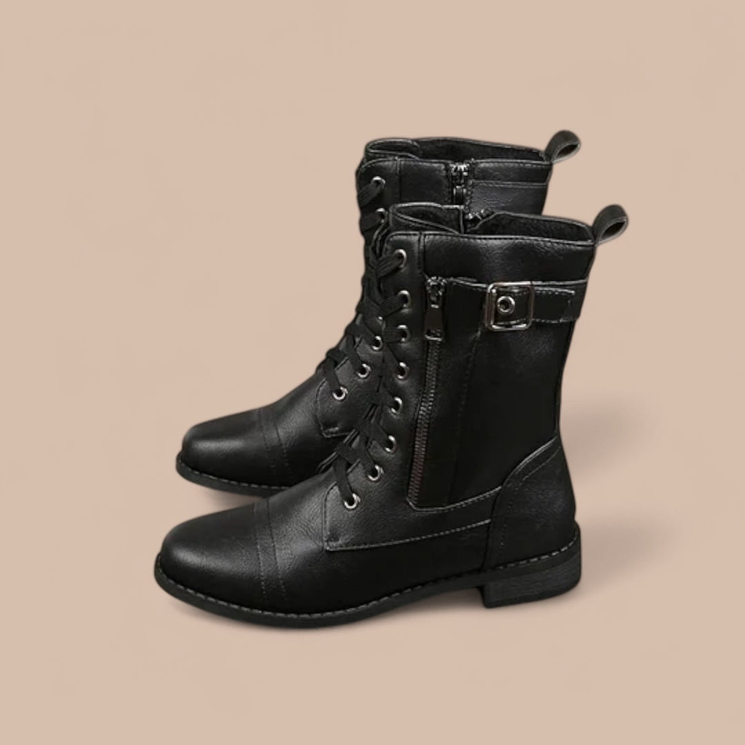 Elise de Paris| Bottes en Cuir Ainsworth