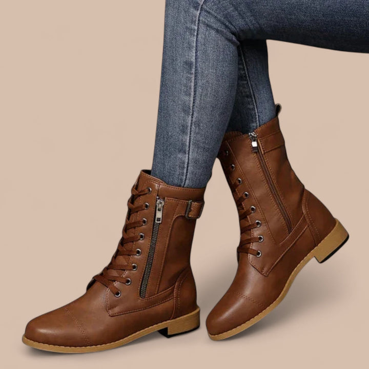Elise de Paris| Bottes en Cuir Ainsworth