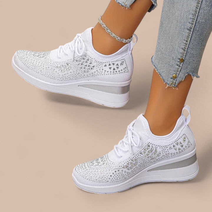 Elise de Paris| Olivia – Baskets Orthopédiques Élégantes et Étincelantes
