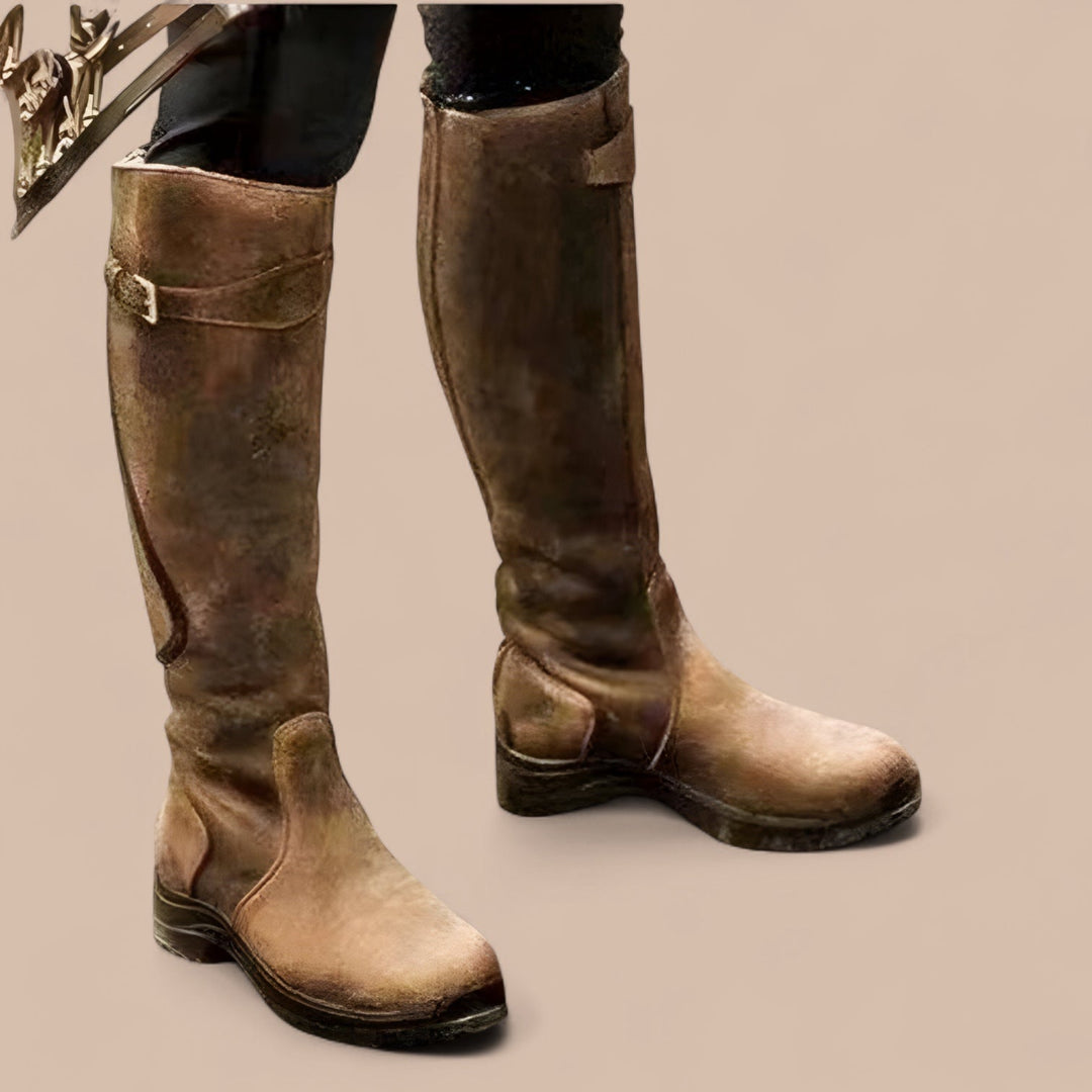 Elise de Paris| Bottes en cuir orthopédique